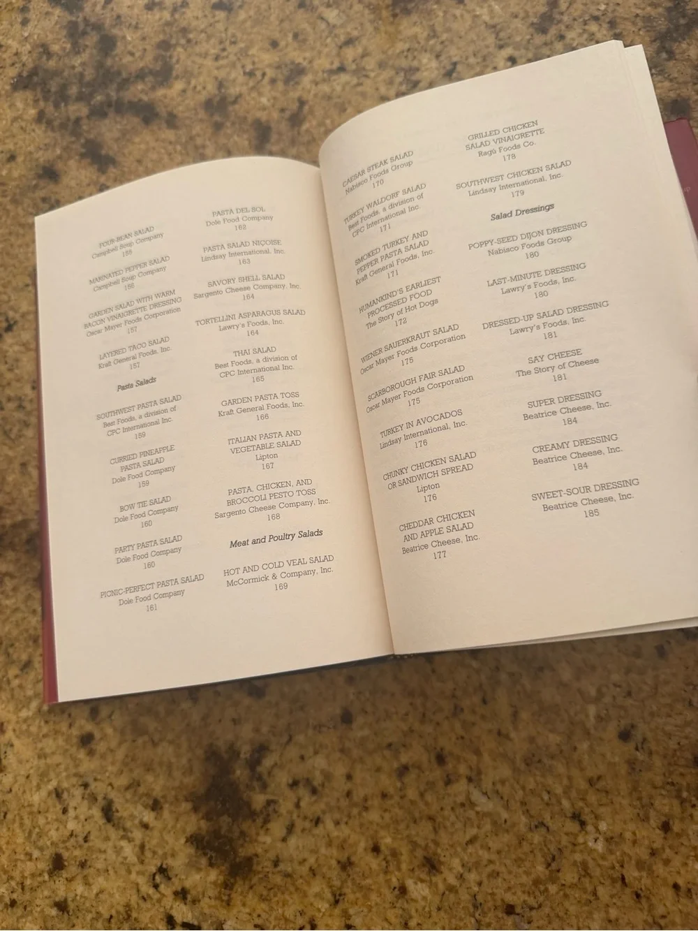 Best Recipes  of the Great Food Companies  hardcover book